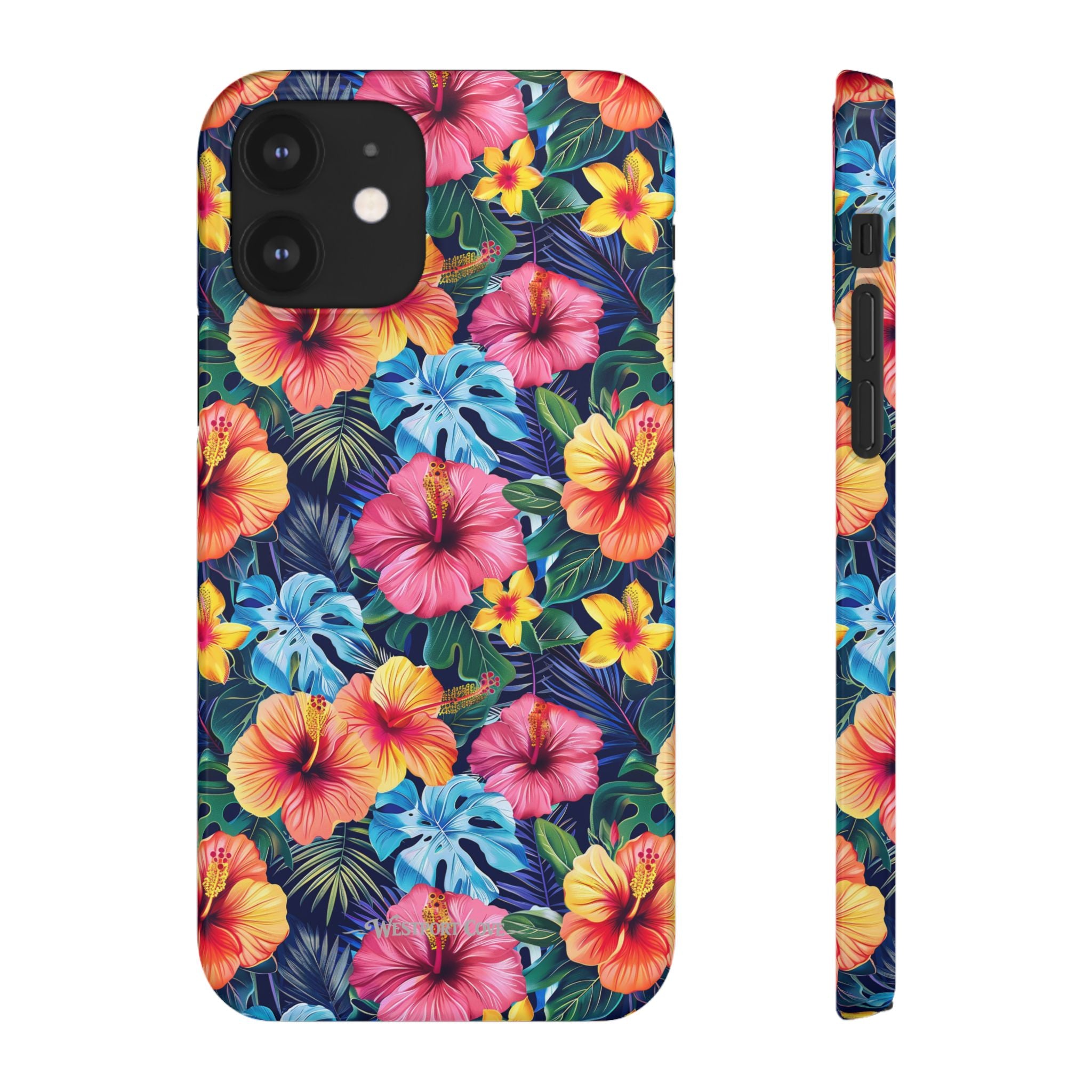 Tropical Hibiscus - Elite Phone Case — Floral Hawaiian Pattern Phone Cover