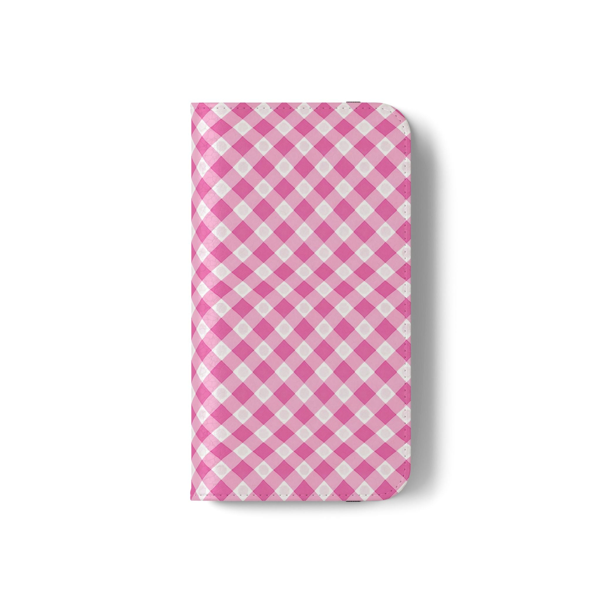 Pink Gingham - Flip Case – Wallet Flip Case with Card Slots
