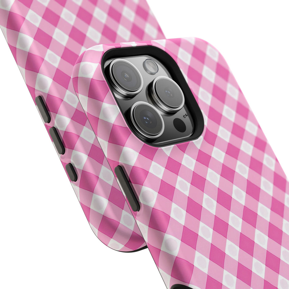 Pink Gingham - Extreme Phone Case