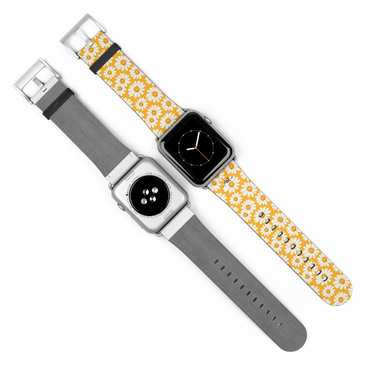 Daisy Chain - Apple Watch Band - Floral Watch Band - Yellow Daisy Pattern Apple Watch Strap