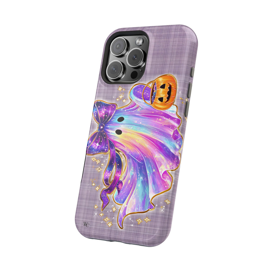 Cute Rainbow Ghost Halloween Phone Case - Extreme Impact MagSafe Phone Case