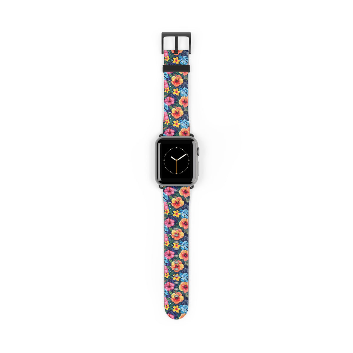 Floral Hibiscus - Apple Watch Band -Colorful Tropical Watch Strap