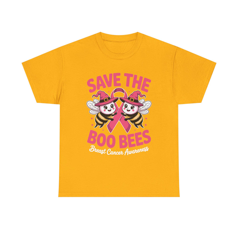 Save the Boo Bees T-Shirt — Breast Cancer Awareness Pink Ribbon Tee