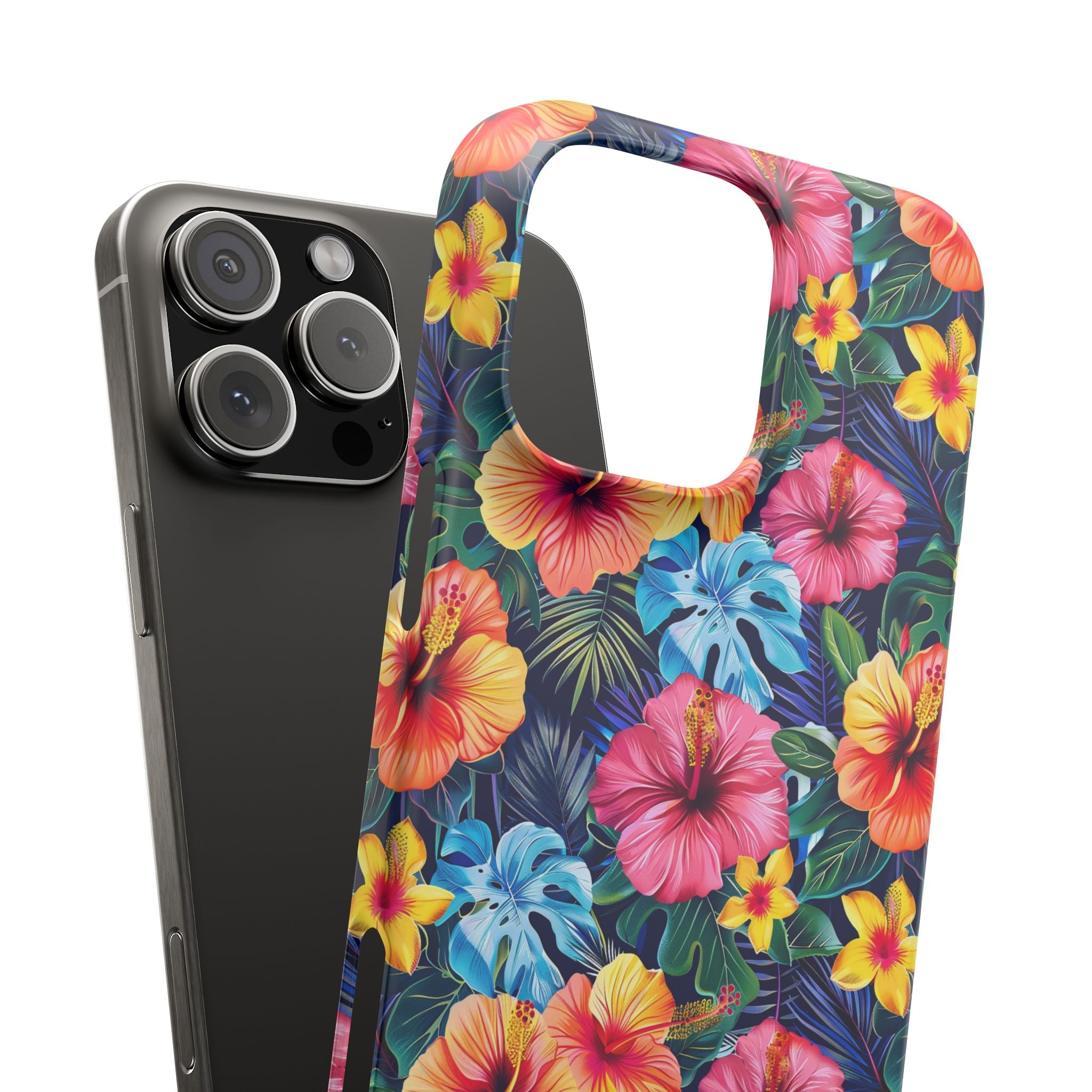 Tropical Hibiscus - Elite Phone Case — Floral Hawaiian Pattern Phone Cover