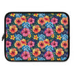 Tropical Hibiscus Laptop Sleeve — Bright Floral Neoprene Case