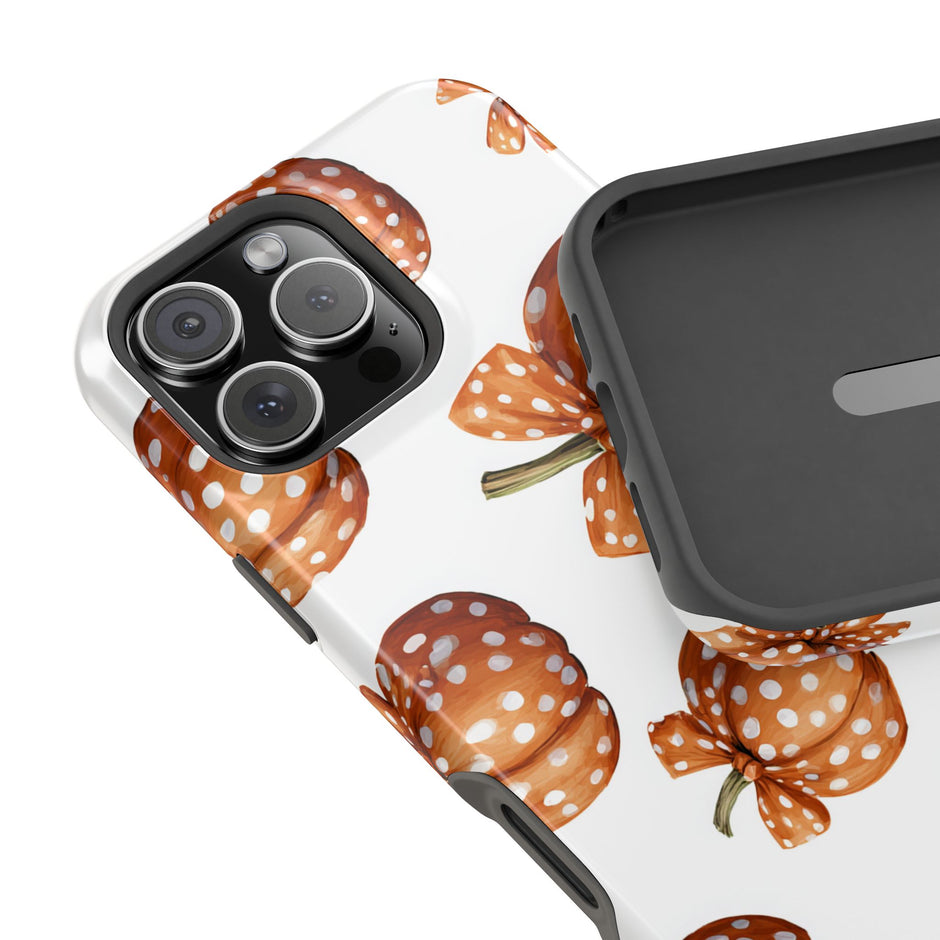 Polka Dot Pumpkin Extreme Impact MagSafe Phone Case