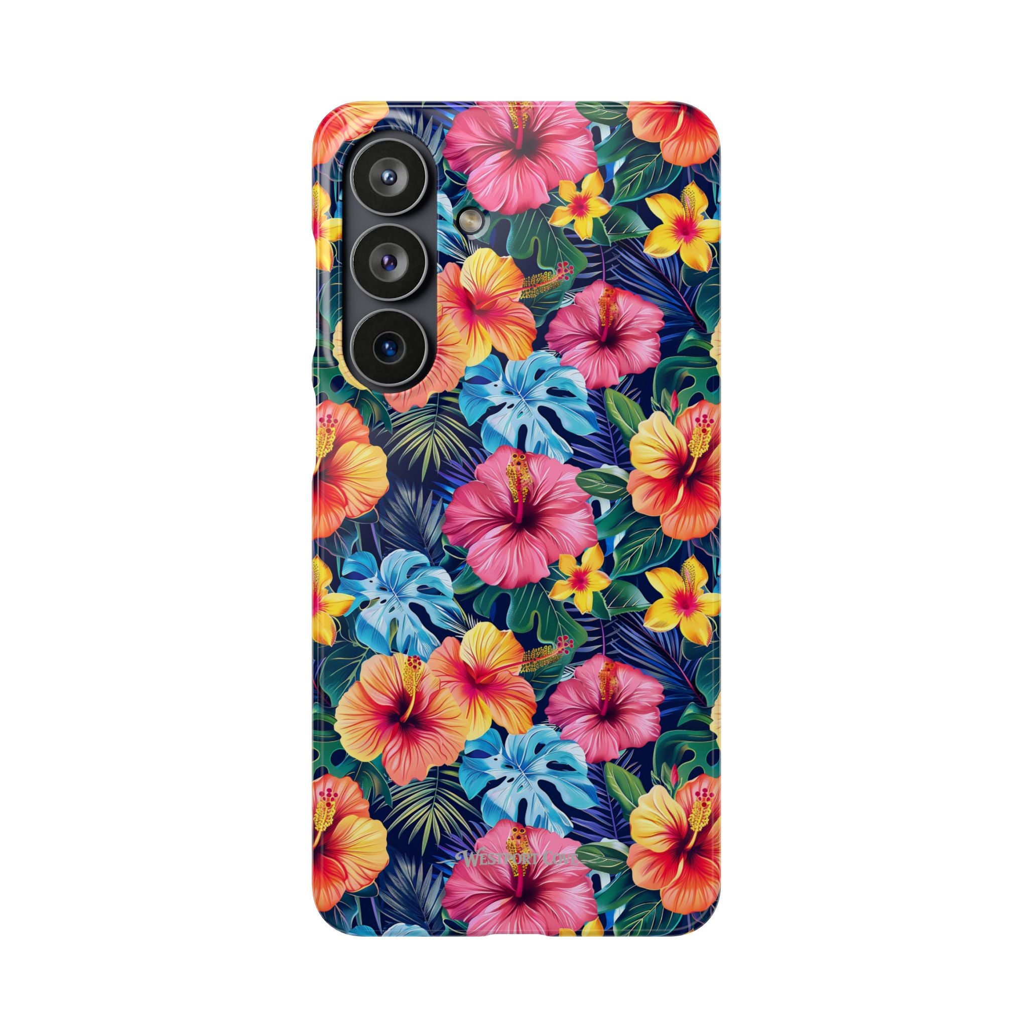 Tropical Hibiscus - Elite Phone Case — Floral Hawaiian Pattern Phone Cover