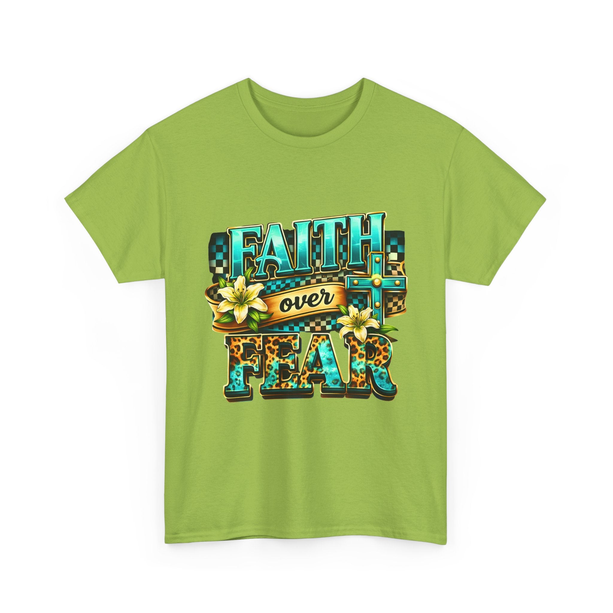 Faith Over Fear T-Shirt — Inspirational Christian Graphic Tee