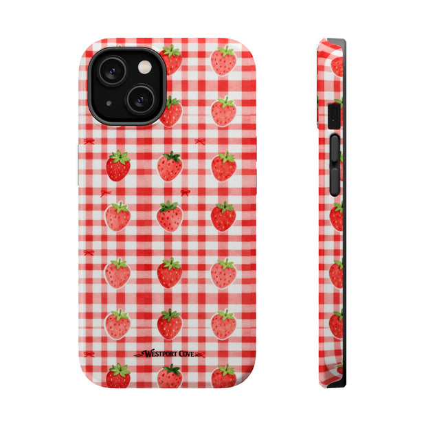 Strawberry Gingham - Extreme MagSafe Phone Case
