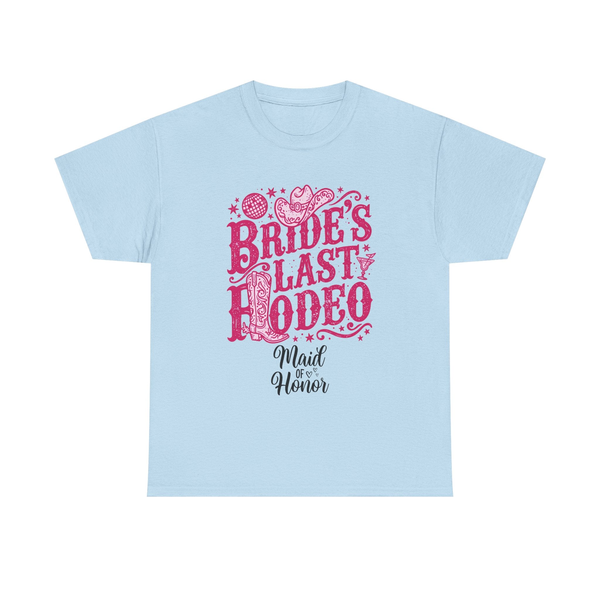 Bride's Last Rodeo T-Shirt — Maid of Honor Bachelorette Western Tee