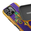 Mardi Gras Glitter Fleur - Extreme Impact MagSafe Phone Case