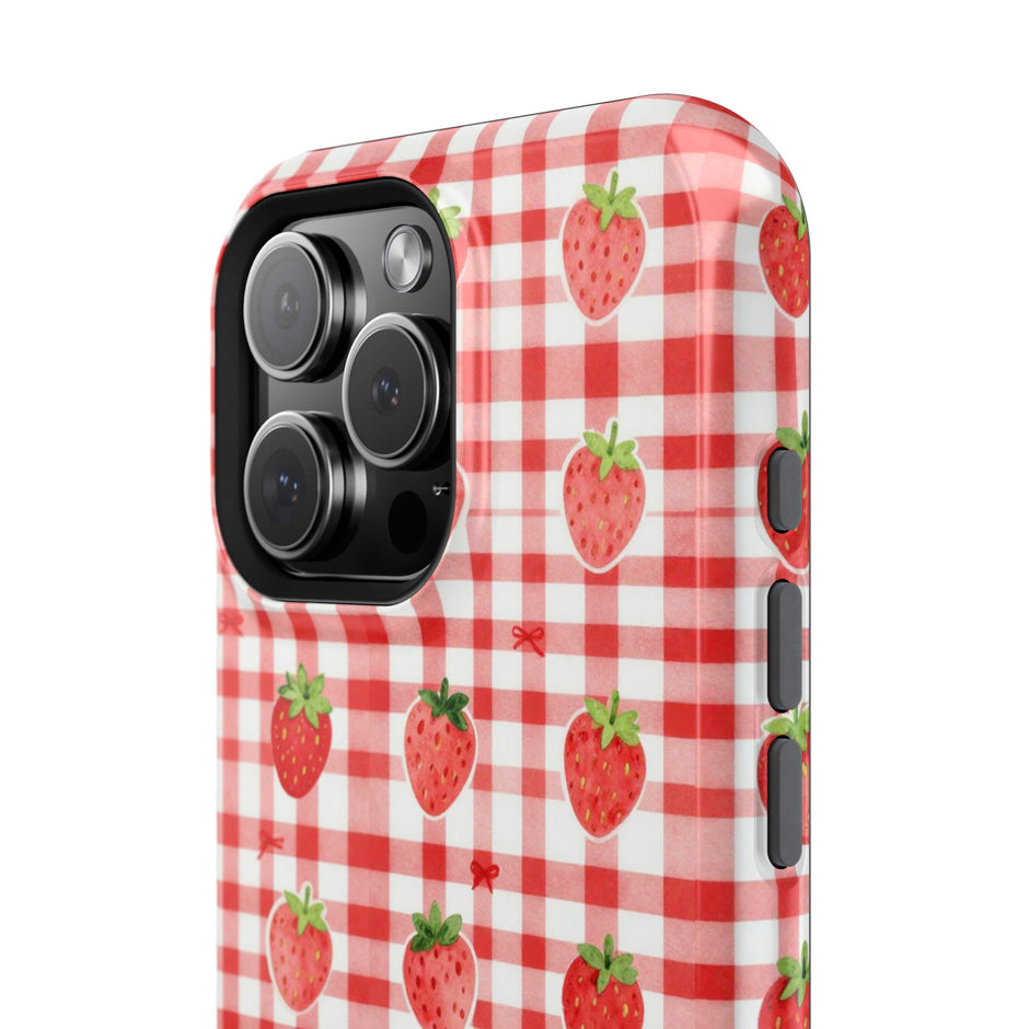 Strawberry Gingham - Extreme MagSafe Phone Case