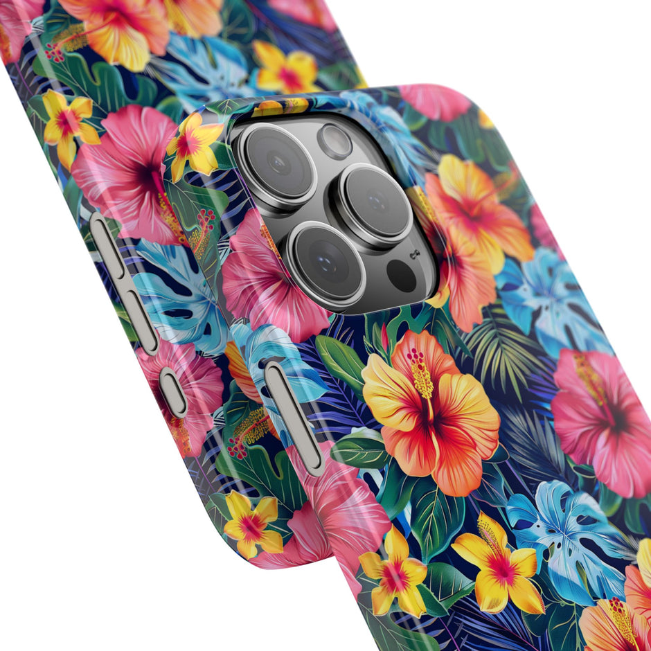 Tropical Hibiscus - Essential Phone Case — Floral Beach Vibe Phone Cover