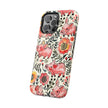 Watercolor Pink Pig Floral Phone Case — Extreme Impact MagSafe Phone Case