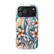Dolphin Floral Extreme Impact MagSafe Phone Case