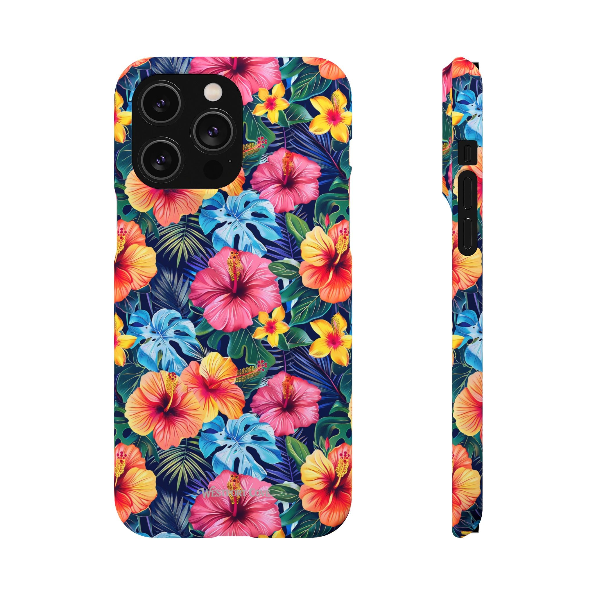 Tropical Hibiscus - Elite Phone Case — Floral Hawaiian Pattern Phone Cover