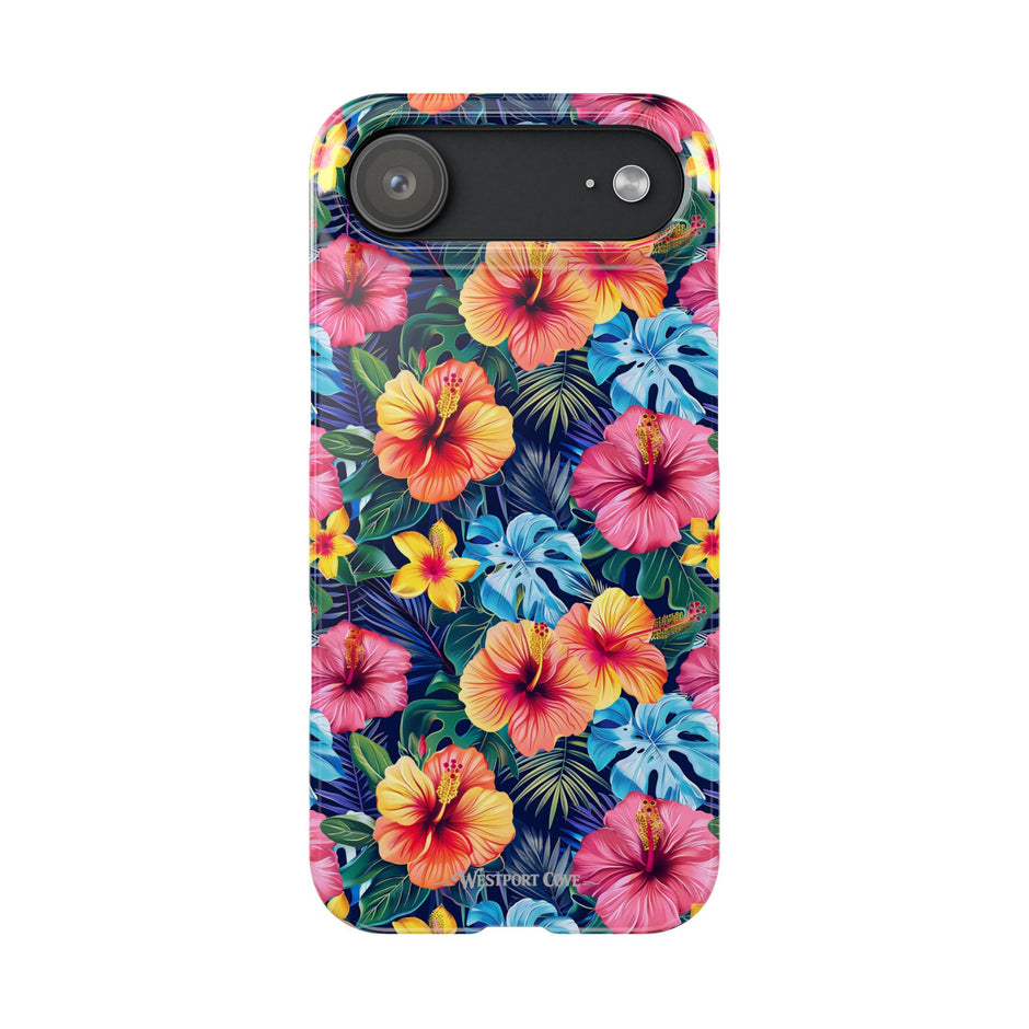 Tropical Hibiscus - Essential Phone Case — Floral Beach Vibe Phone Cover
