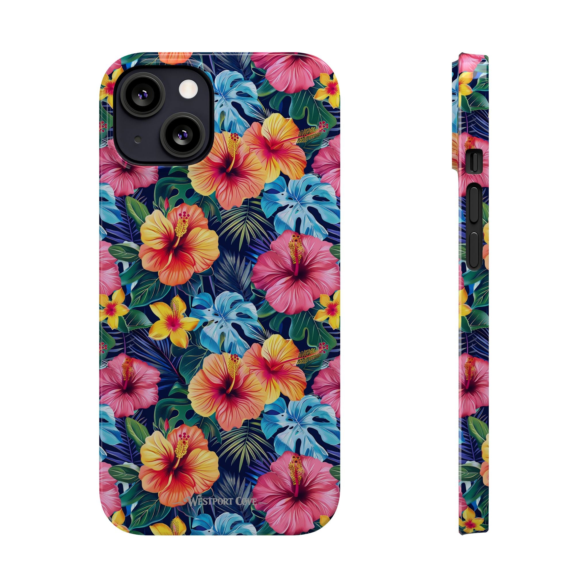 Tropical Hibiscus - Essential Phone Case — Floral Beach Vibe Phone Cover