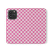 Pink Gingham - Flip Case – Wallet Flip Case with Card Slots
