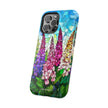 Floral Mosaic Stained Glass Colorful Lupine - Extreme Impact MagSafe Phone Case