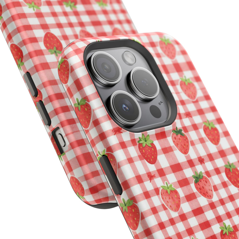 Strawberry Gingham - Extreme MagSafe Phone Case