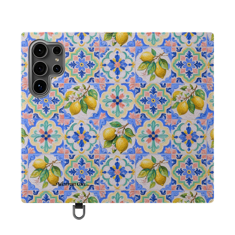 Santorini Lemon - Flip Case