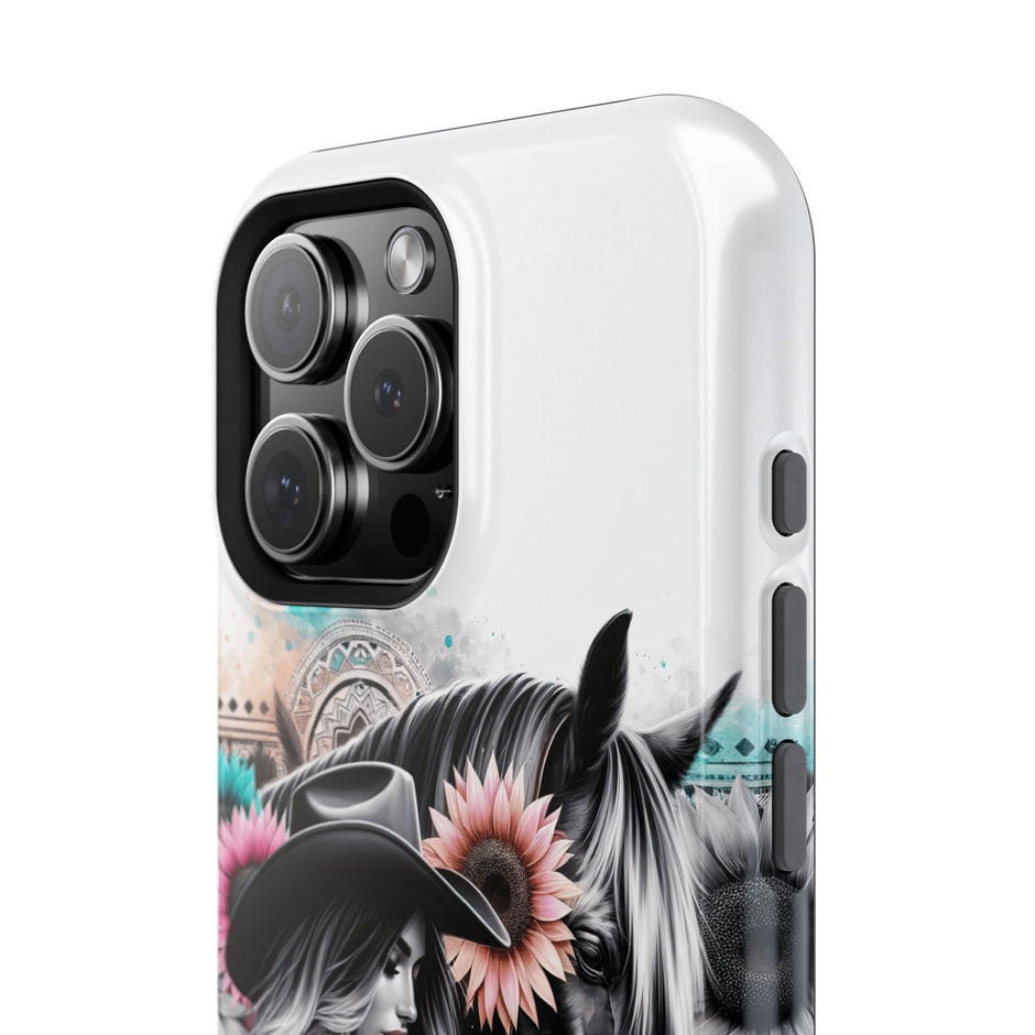 Horse & Cowgirl - Extreme Impact MagSafe Phone Case