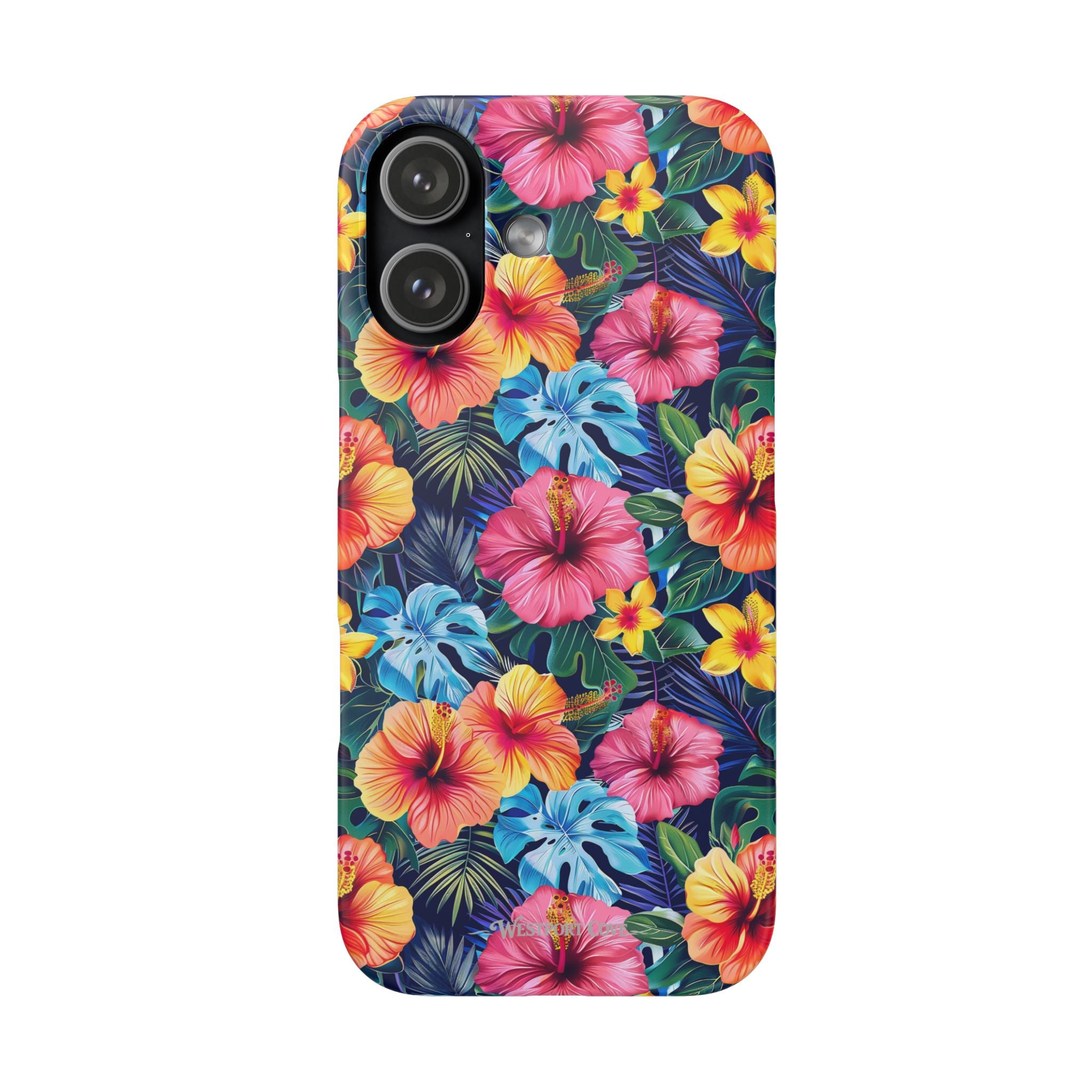 Tropical Hibiscus - Elite Phone Case — Floral Hawaiian Pattern Phone Cover