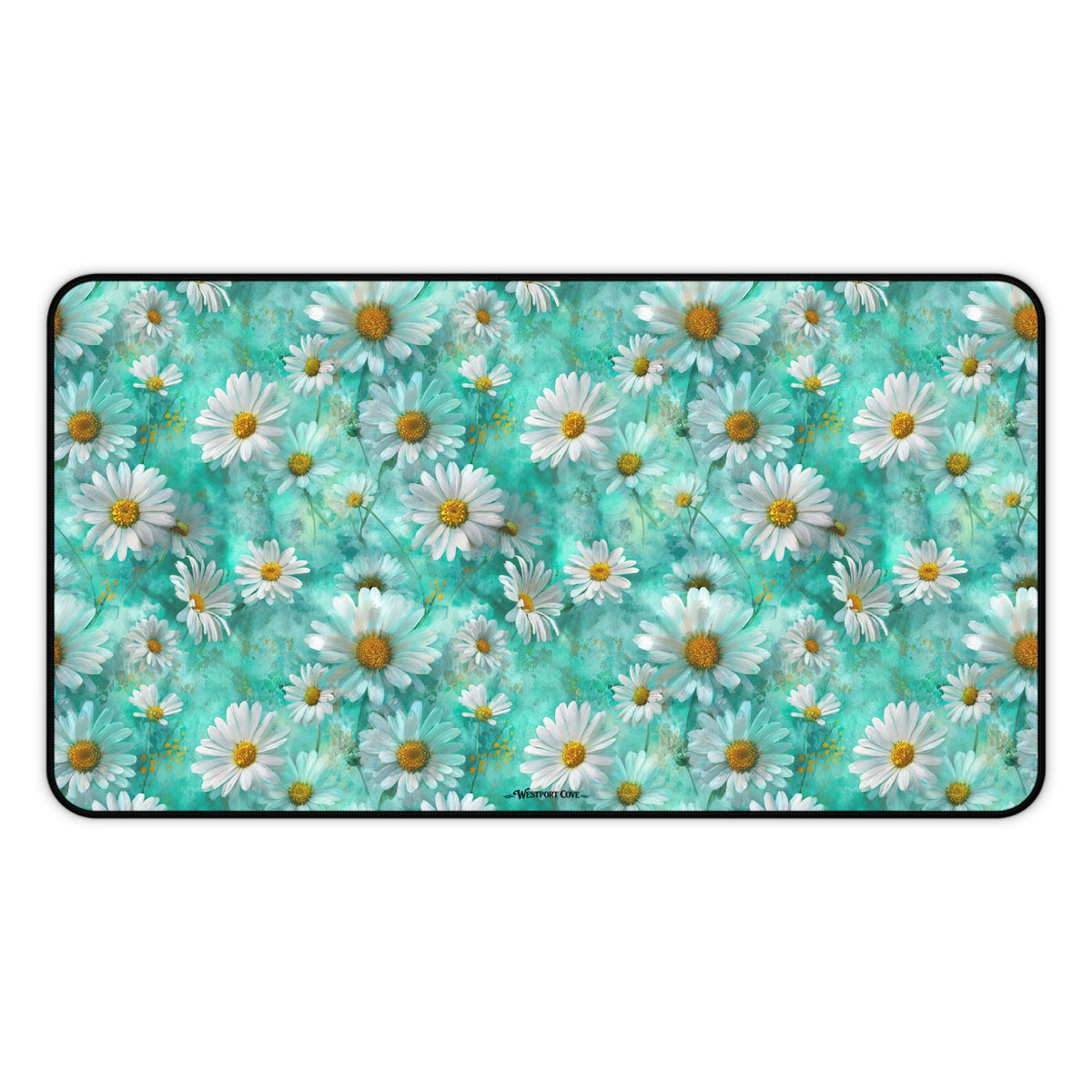 The Blue Daisy Meadow Desk Mat