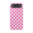 Pink Gingham - Essential Phone Case - Lightweight Protective Cover