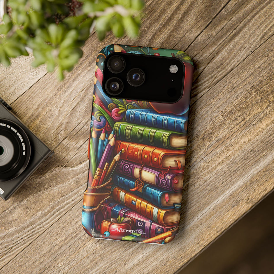 Bookstack Apple for Teachers & Students— Extreme Magsafe Phone Case