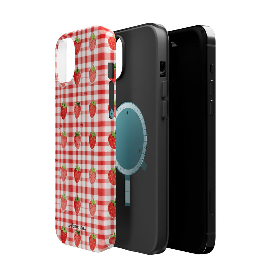 Strawberry Gingham - Extreme MagSafe Phone Case