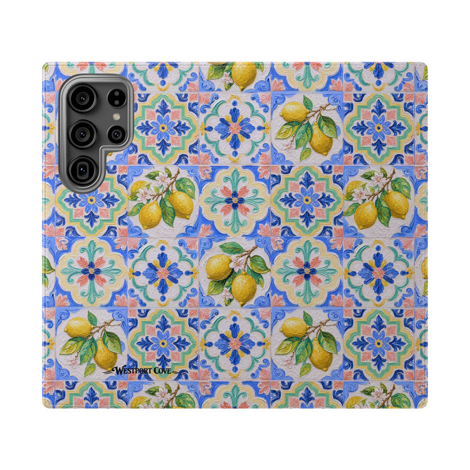 Santorini Lemon - Flip Case