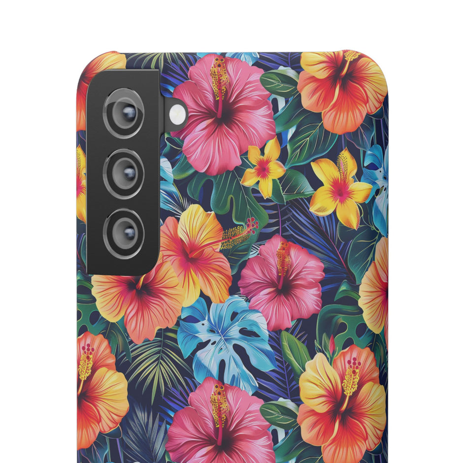 Tropical Hibiscus - Elite Phone Case — Floral Hawaiian Pattern Phone Cover