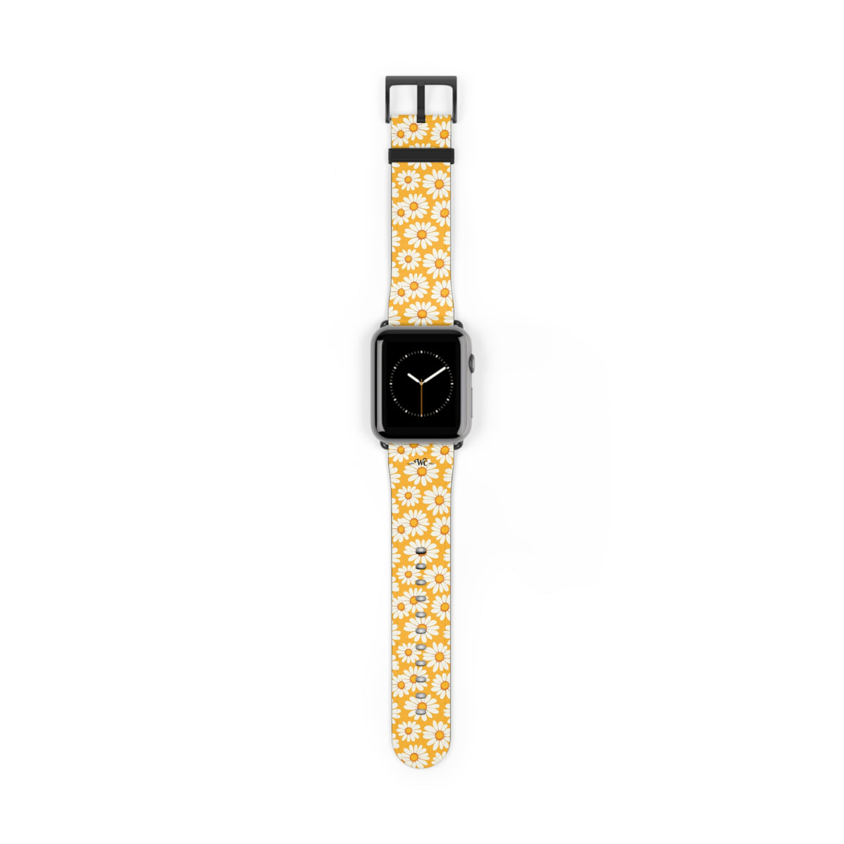 Daisy Chain - Apple Watch Band - Floral Watch Band - Yellow Daisy Pattern Apple Watch Strap
