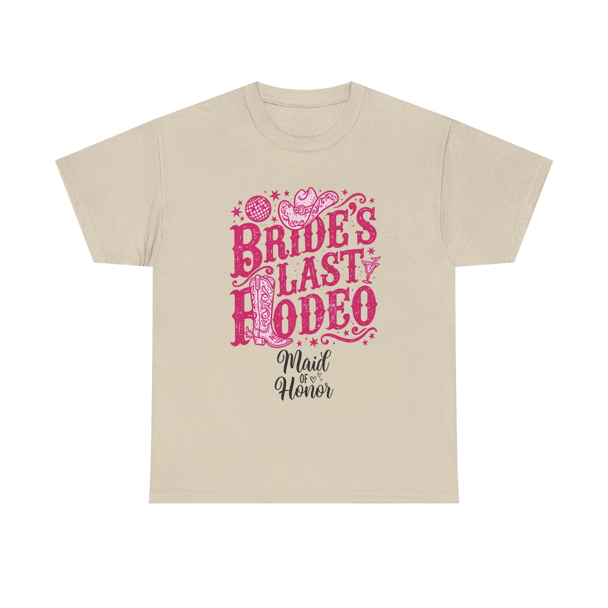 Bride's Last Rodeo T-Shirt — Maid of Honor Bachelorette Western Tee