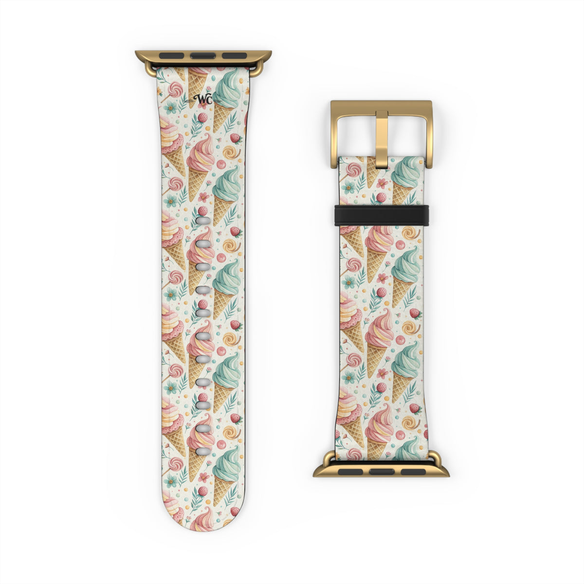 Only In Dreams - Apple Watch Band– Beachy Ice Cream Pattern Strap