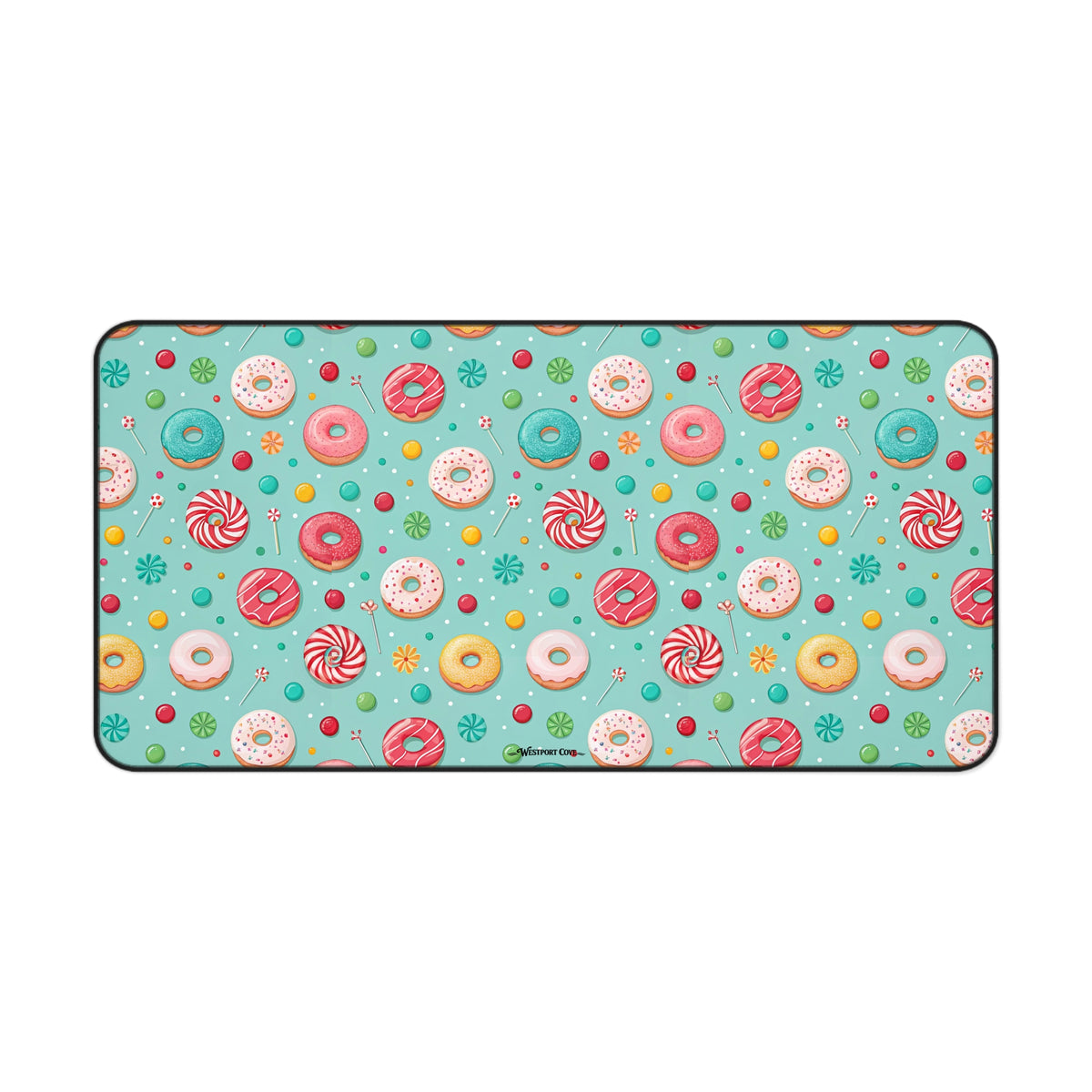Donut Disturb Desk Mat — Cute Pastel Gaming/Workspace Mouse Pad