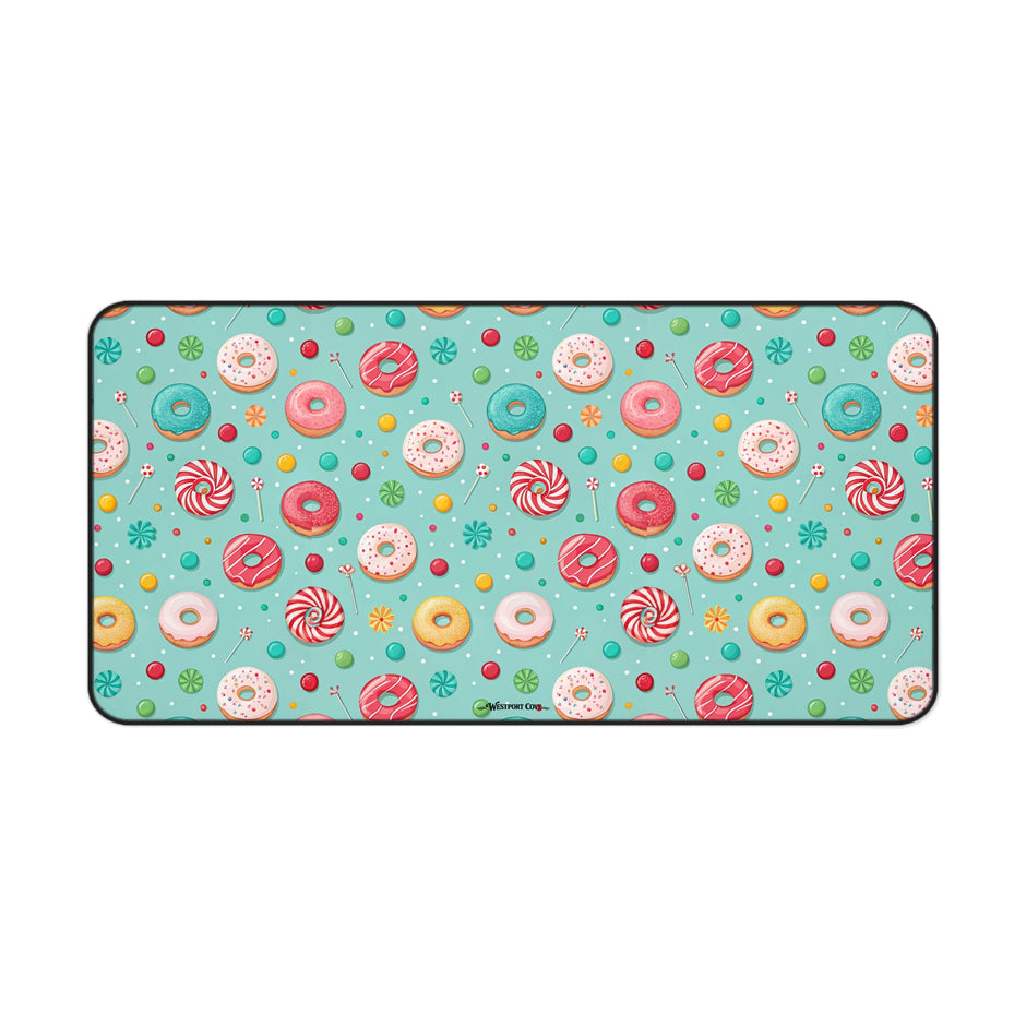 Donut Disturb Desk Mat — Cute Pastel Gaming/Workspace Mouse Pad
