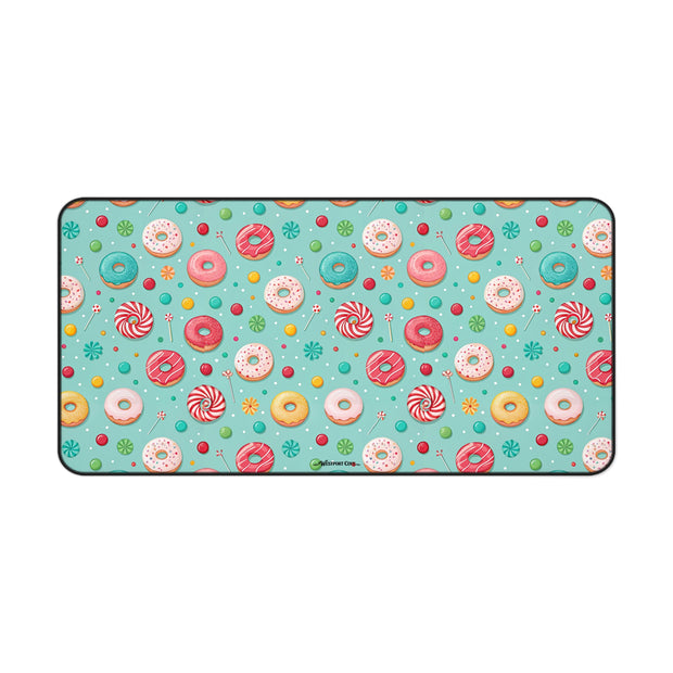 Donut Disturb Desk Mat — Cute Pastel Gaming/Workspace Mouse Pad