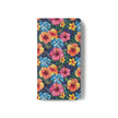 Tropical Hibiscus Flip Phone Case — Floral Wallet Flip Case with Card Slots