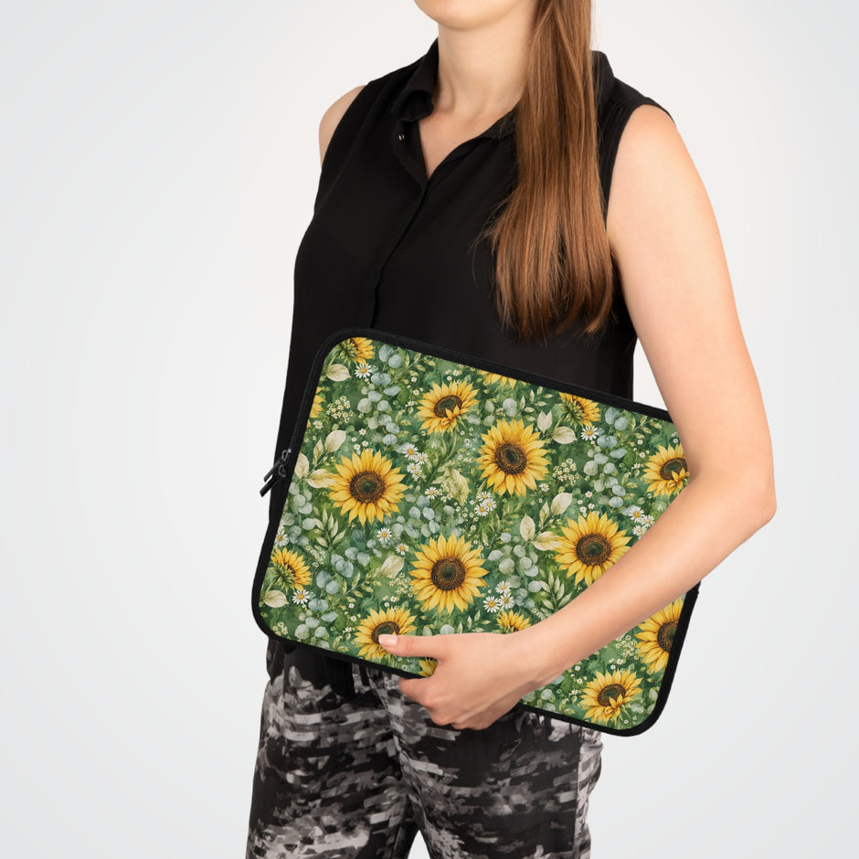 Sunflower Garden - Safe Harbor Laptop Sleeve