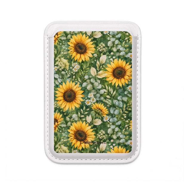 Sunflower Garden - MagSafe Vegan Card Holder - Westport Cove