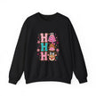 Holiday 'HO HO HO' Cute Reindeer & Gingerbread Crewneck Sweatshirt