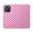 Pink Gingham - Flip Case – Wallet Flip Case with Card Slots