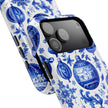 Blue and White Christmas Ornaments Extreme Impact MagSafe Phone Case