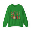 Witch Brooms Crewneck Sweatshirt —  Floral Brooms Fall Graphic