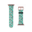The Blue - Daisy Meadow Floral Apple Watch Band – Teal Daisy Apple Watch Strap
