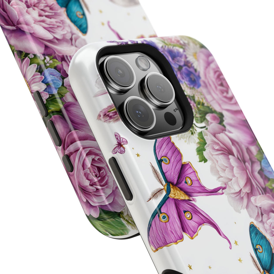 Floral Moon & Butterflies Extreme Impact MagSafe Phone Case