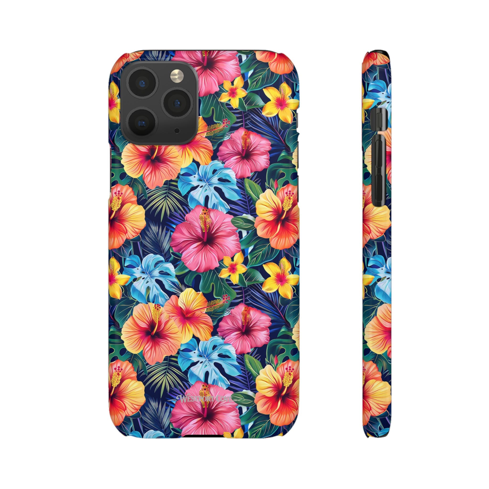 Tropical Hibiscus - Elite Phone Case — Floral Hawaiian Pattern Phone Cover